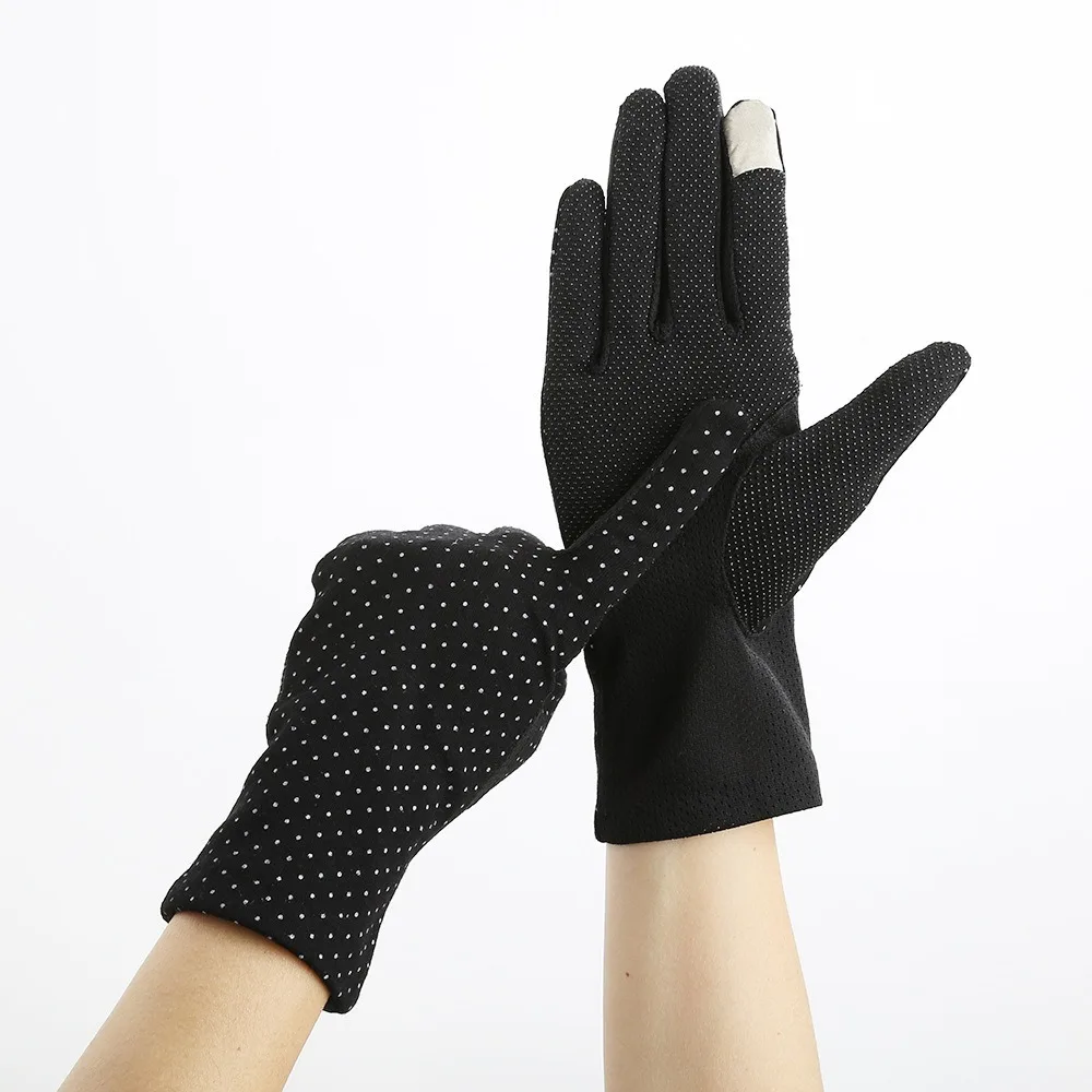 

Fashion Anti-UV Women Gloves Touch Screen Cotton Mittens Breathable Non Slip Sunscreen Gloves Spring Summer