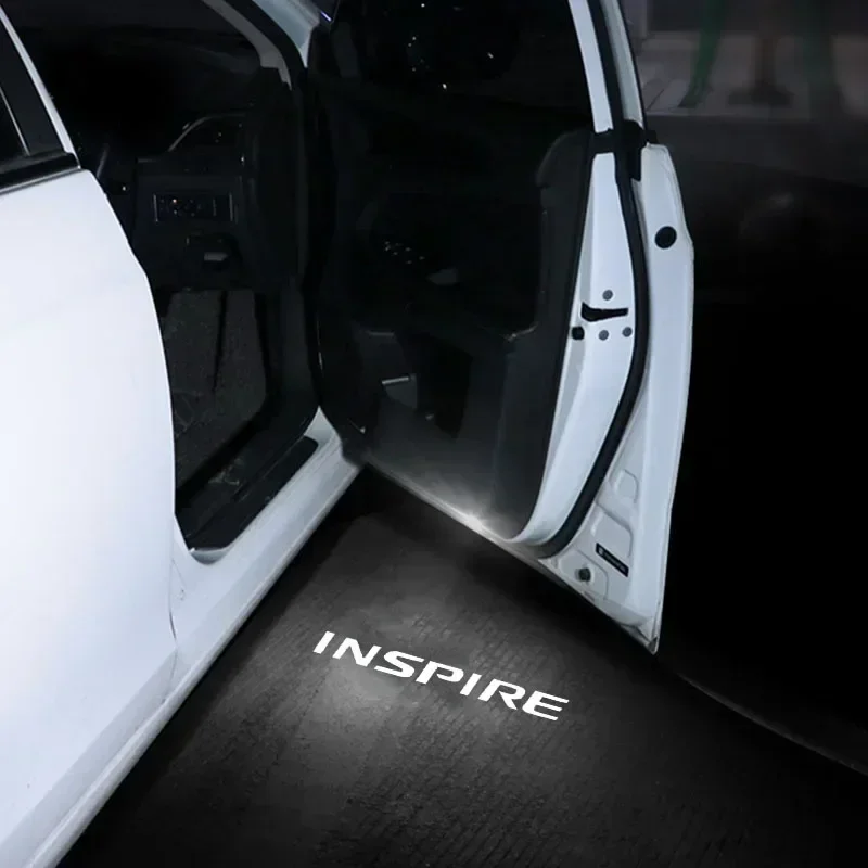 2PCS Ghost Logo Shadow LED Door Courtesy Projector Welcome Decor Lamps For Honda Inspire 2019‑2022 Car Interior Mod Accessories