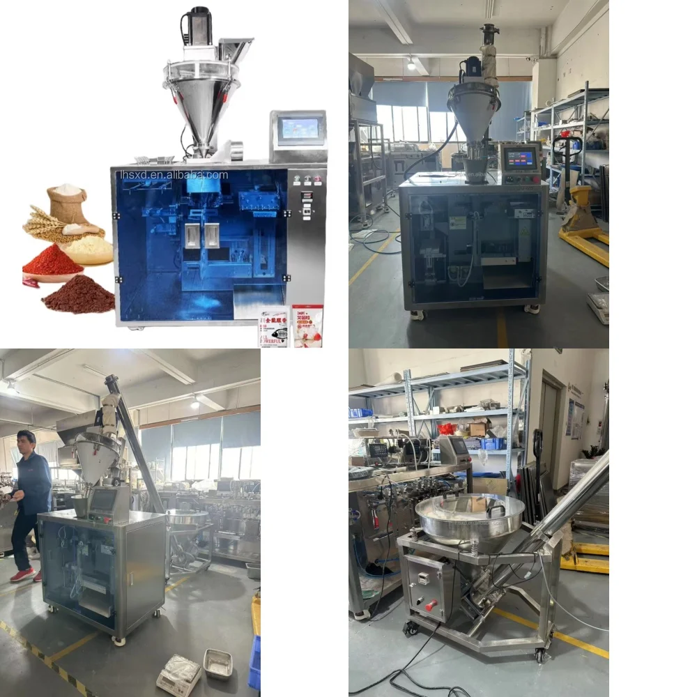Fully Automatic Small Bag Feeding Packaging Machine for Powder Granules Weighing Self-Standing Prefabricated Bag Sealing