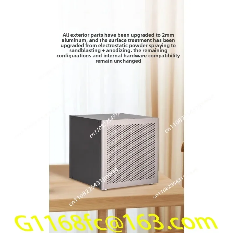 Hot-selling 6-position NAS Chassis 2mm Anode Aluminum MATX Main Board ATX Power Supply