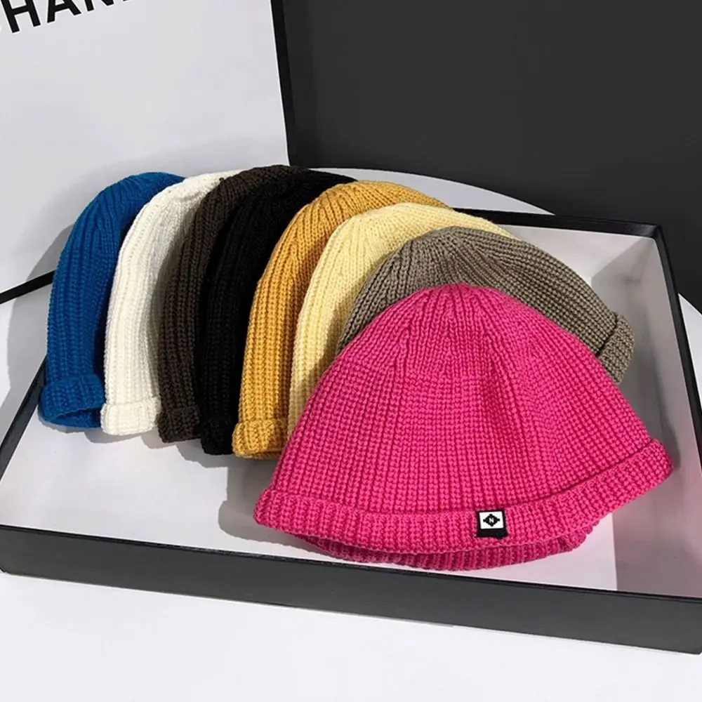 Fashion Outdoor Thickened Skullies Beanies Cap Warm Hats Ear Protection Cold Cap Pullover Hat Hip Hop Hat Warm Wool Knitted Hat
