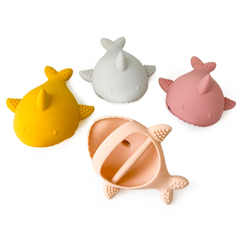 

1pcs Silicone Shark Baby Bracelet Teether Rodent Teething Toys Chewable Baby Products Nursing Gift