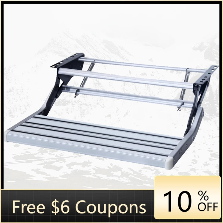 

STLF Hot Sale High-Grade Aluminum Alloy RV Folding Step High Quality Single Caravan Motorhome Accessory Strong and Durable