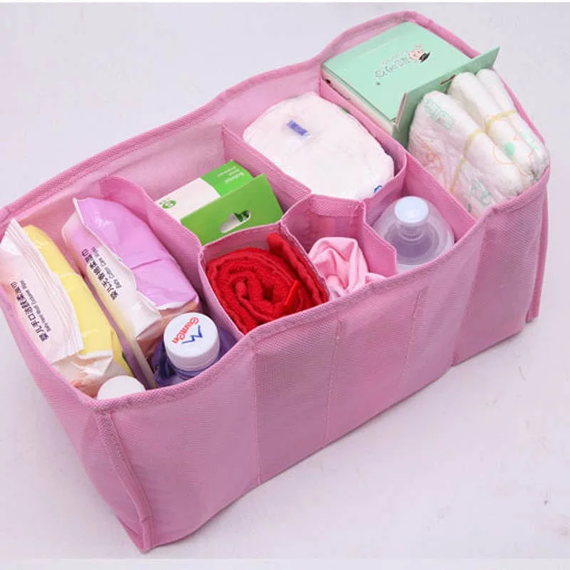 Portable Mummy Bag Bottle Storage Multi-Function Separate Bag Nappy Maternity Handbag Baby Tote Diaper Organizer