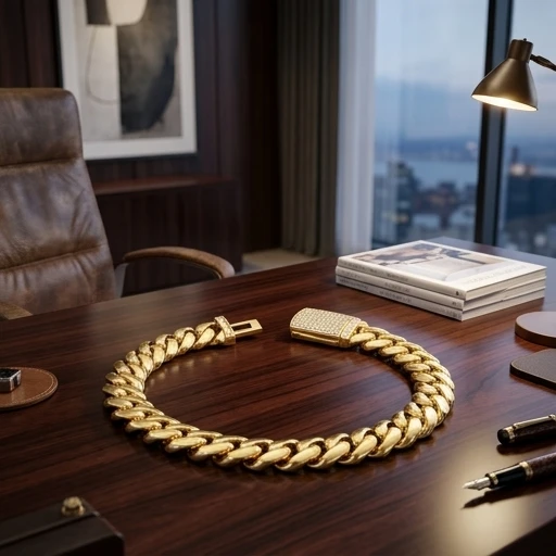 

Luxury 24K 9999 Pure Gold Real Gold 10MM 12MM Large Cuban Chain Bracelet Inlaid Full Diamond