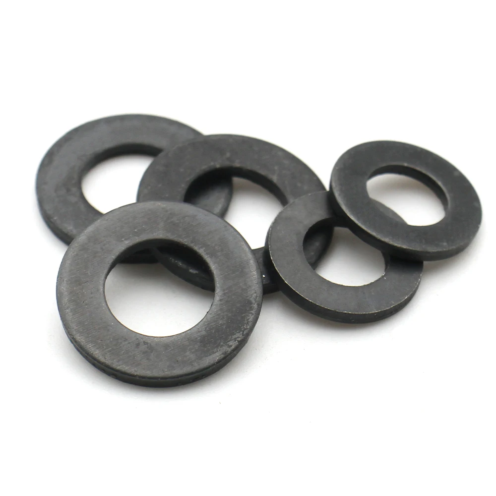 M2 M2.5 M3 M4 M5 M6 M8 M10 M12 M14 M16 M18 M20 M22 M24 M27 M30 Black 304 Stainless Steel GB97 Circular Plain Gasket Flat Washer