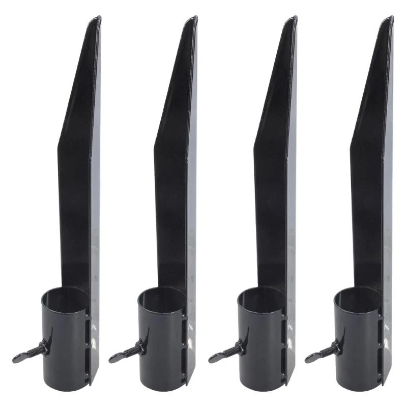 4pcs torchs الحديد Stakes Torchs Resistant Torchs Stakes Ground تأمين ترقيات المخاطر لضوء الحديقة والمظلات #6