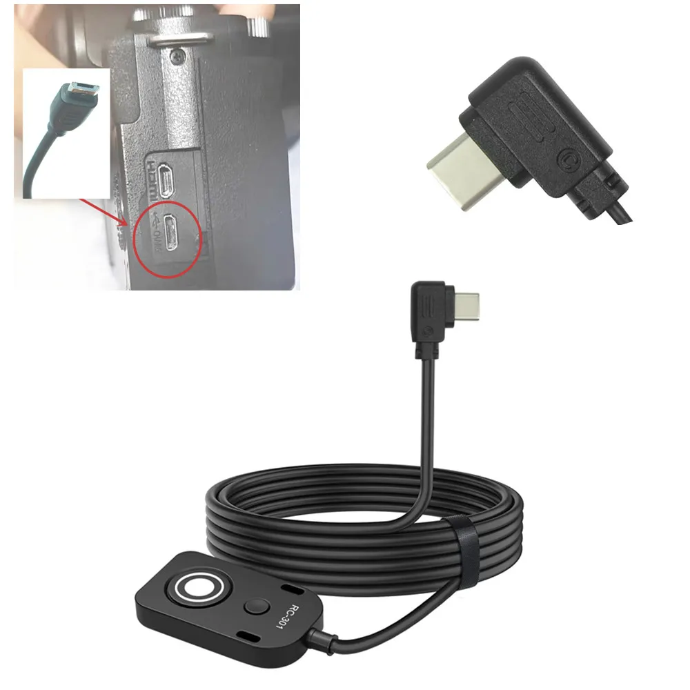 Type-C/Micro USB Shutter Release Cable Remote Control for Panasonic LUMIX S9 G100D G100 G110 GH5 GH5S G9 G90/G91/G95 G80/G81/G85
