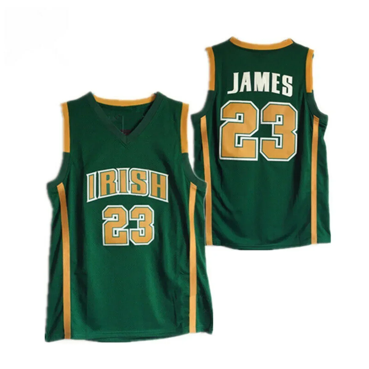 

3 Colors Retro St.VINCENT/St. MARYS HIGH SCHOOL IRISH High School Basketball JERSEY JAMES