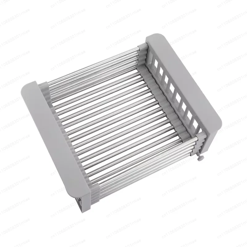 Multifunctional kitchen stainless steel telescopic sink drain rack vegetable and fruit drain basket minimum purchase of 5