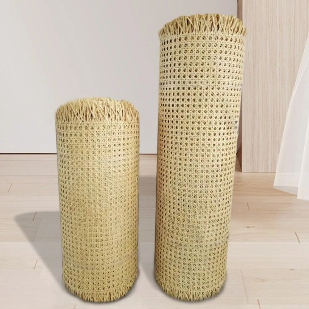 35-40cm Rattan Webbing Roll Octagonal Weave Waterproof PE Plastic Rattan Handwoven Imitation Rattan Webbing Furniture Decor