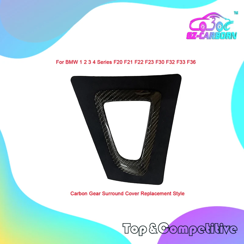 

2012-18 Наклейка включения/замена для BMW 1 2 3 4 серии F20 F21 F22 F23 F30 F35 F34 F32 F33 F36 Настоящая карбоновая крышка основания шестерни LHD/RHD