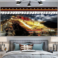 1-24 Tibetan National Culture Potala Palace Room Traditional Thangka Painting Tapestry Wall Cloth Wall Pictures for Living Room