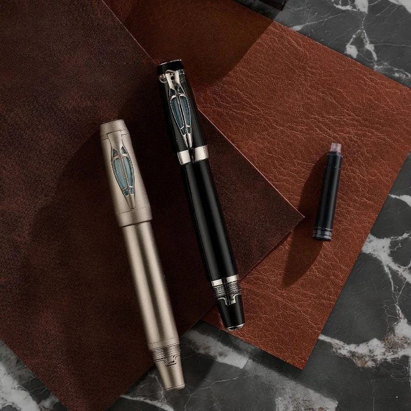 TANOOCI 316 Stainless Steel Fountain Pen  Replaceable Ink Elegant Gift  Stationery Office School Supplies High Quality Ink Pen