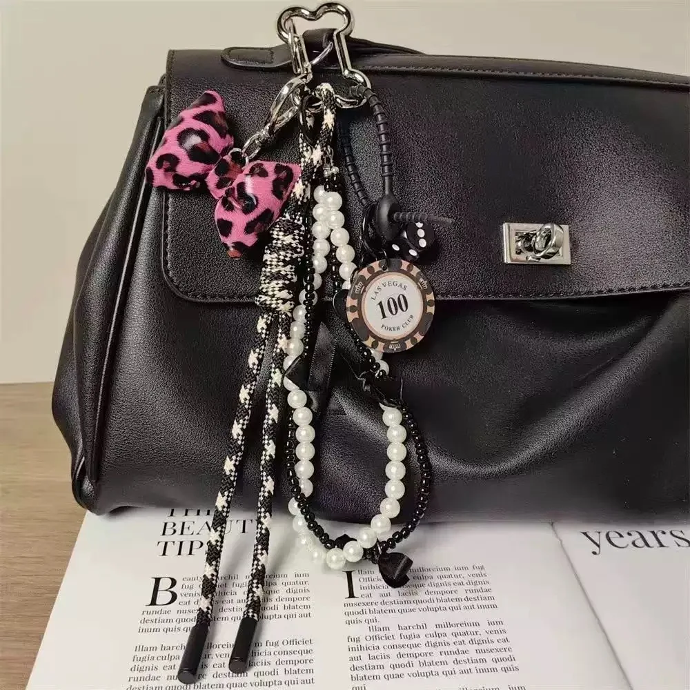 Key Chain Bowknot Helmet Bear Pendant Blessing Bag Football Decoration Backpack Decoration