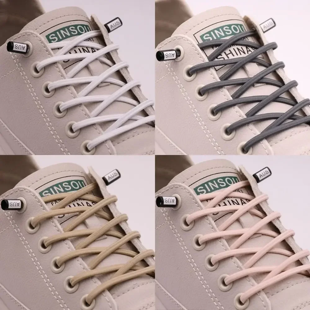 Verstärkte elastische Schnürsenkel ohne Binden für Sneaker und Sportschuhe - Runde Stretch-Schnürsenkel für Kinder und Erwachsene - Einheitsgröße für schnellen, einfachen und sicheren Sitz – Detail 26