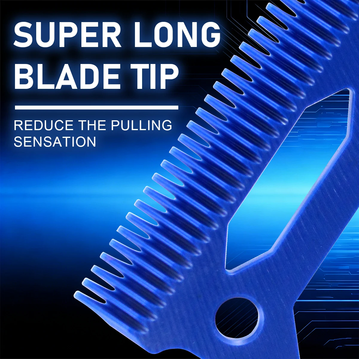 Professional Clipper Replacement CRUNCH Zircon Long Teeth Moving Blade PHANTECHO for JUCAI JC06 Madeshow VGR Compatible Models