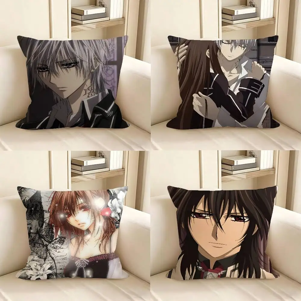 1pc Anime Vampire Knight Pillow Case Fashion Square Pillowcase Bedroom Sofa Room Ins Decoration Leisure