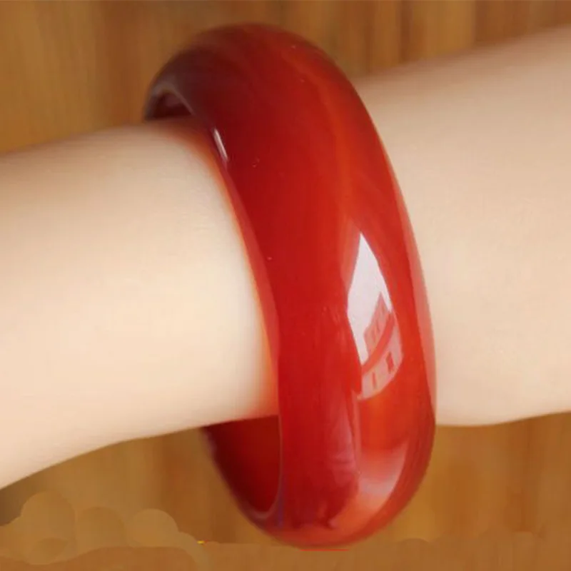 Bracelet Factory Wholesale Widen and Thicken Red Agate Bracelet Red Agate Women's Bracelet Wholesale Large Quantity and Excellen