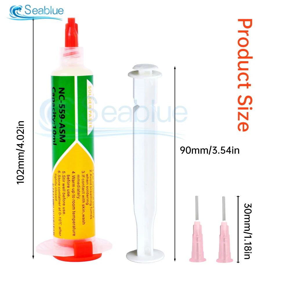 1pcs NC-559-ASM-10ml BGA PCB No-Clean Solder Paste Welding Advanced Oil Flux Grease 10cc NC-559 Soldering Repair Tools