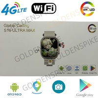 GOLDENSPIKE S10 Ultra MAX Smartwatch Android Smart Watch With 448*528 180° Rotary Camera GPS WIFI Video Call NFC App Download