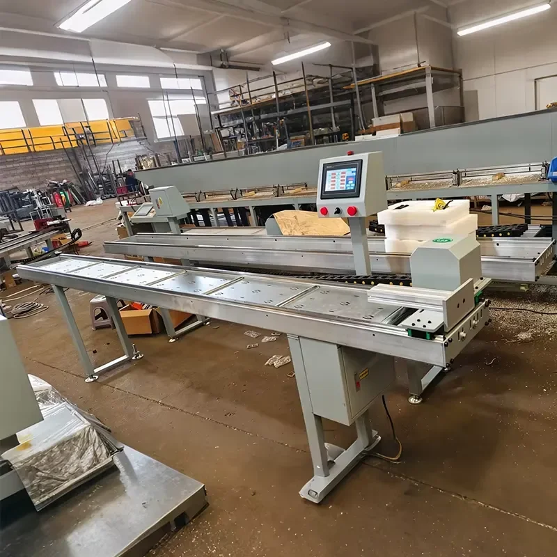 Automatic CNC Length Stop Positioning Gauge for Aluminum Window Curtain Wall Profile Cutting Saw