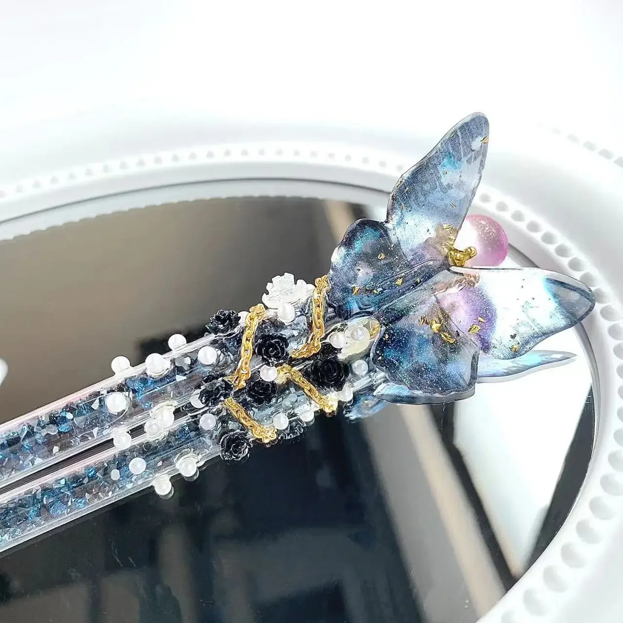 INS Beautiful Colorful Diamond Butterfly Series Pen Knife Safety Kids Scrapbook Sticker Paper Cutter Girls Express Letter Opener