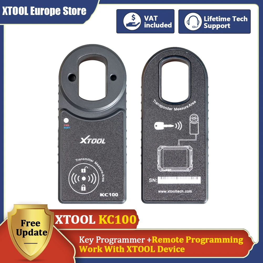 XTOOL KC100 Car IMMObilizer Precoding Tools KC100 Key Programmer for VW 4&5th For BMW CAS1-CAS3 Work With X100PAD3 IP616 D7S D9S