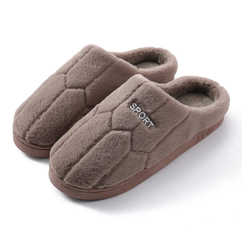 

Men's Winter Home Slippers Casual Shoes Soft and Warm Home Slippers Indoor Bedroom Anti Slip Flat Shoes Couple's Floor Slippers