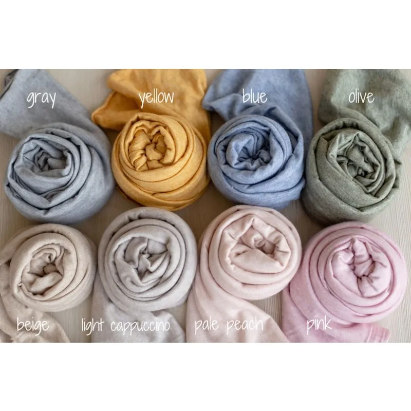 غلاف مطاطي لحديثي الولادة من الأنجورا - قماش محبوك ناعم لدعائم التصوير الفوتوغرافي #5