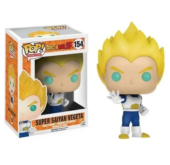 Funko POP Dragon Ball SUPER SAIYAN VEGETA 154 #   MAJIN VEGETA 862 445 VEGETA 669 676 758 10 814 156 713 Figura de vinil brinquedos modelo