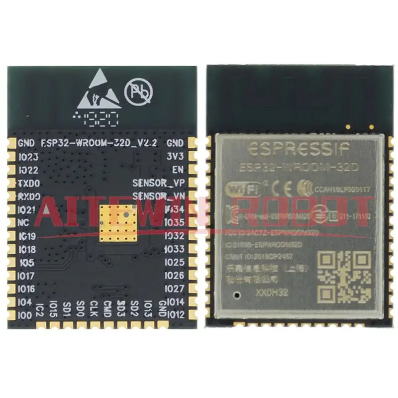 ESP-32S ESP-WROOM-32 ESP-WROOM-32D  ESP32 ESP-32 Bluetooth and WIFI Dual Core CPU with Low Power Consumption MCU ESP-32