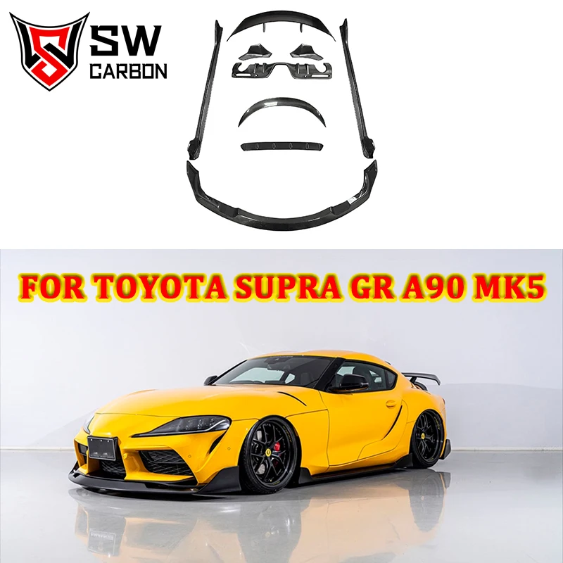 

Carbon Fiber AG Style Body Kit for Toyota Supra A90 GR MK5 Front Lip Side Skirts Rear Diffuser Spoiler Performance Kit