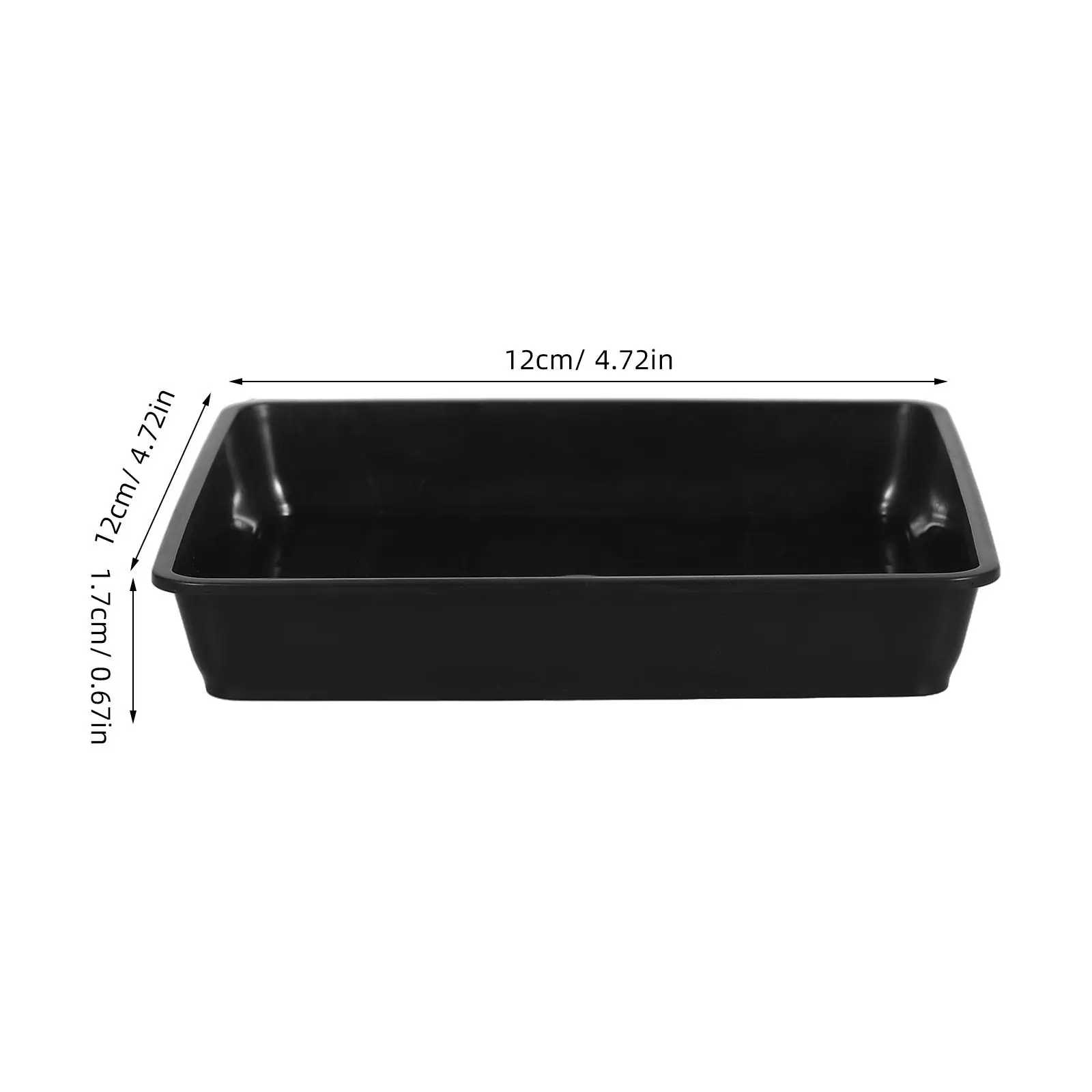 12Pcs Potted Plant Trays Premium Plastic Flower Basin Trays with High Edge for Water Retention Indoor Outdoor Flowerpot Saucers