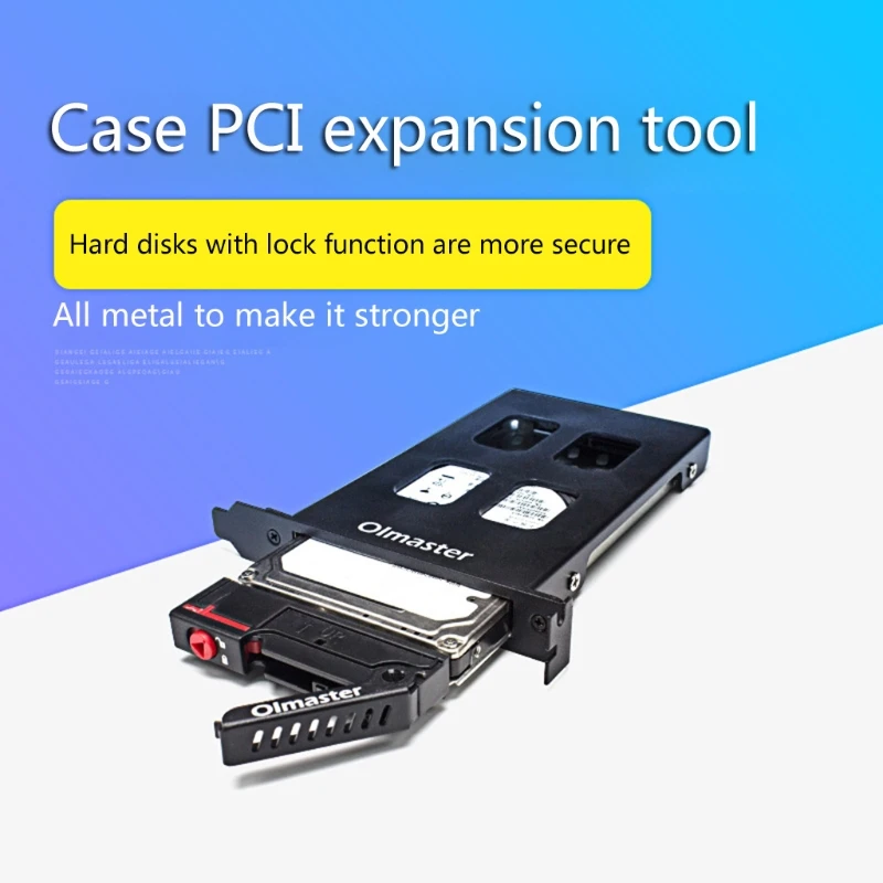 PCI Single-disk Hard Drive Box Chassis Built-in Hard Disk Extraction Expansion Bracket Compatible With 2.5-inch SATA/SSD