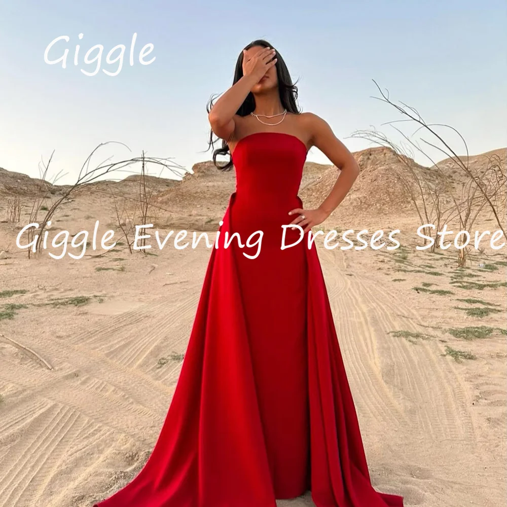 

Giggle Customized Sexy Strapless Ruffle Formal Elegant Prom Gown Floor Length luxury Evening Pretty Party Dresses for Women 2025