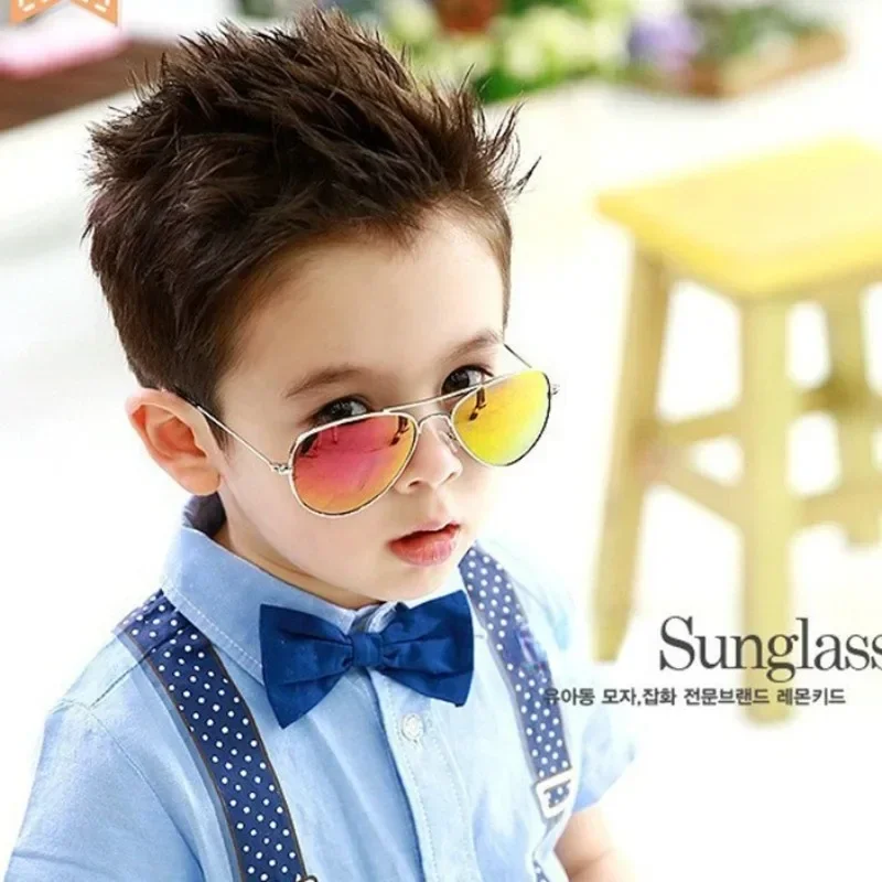 1PC Vintage Kids Sunglasses UV400 Brand Designer New Trend Children Sun Glasses Luxury Shades Baby Boys Girls Eyewear