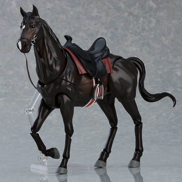 Simulation Horse White Tawny Brown Hypermobile Horse Articular Mobility Action Figure Made By Hand Model Ornament Toys Gifts