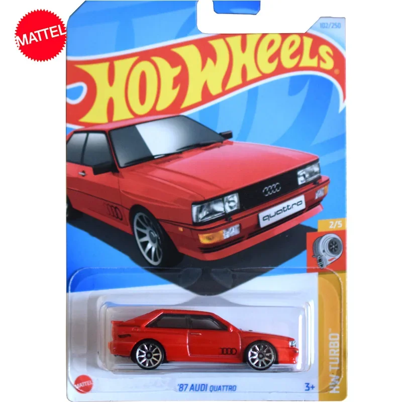 Original Mattel Hot Wheels C4982 1:64 \'87 Audi Quattro Metal Diecast  Vehicle Toys for Boys Collection Birthday Gift