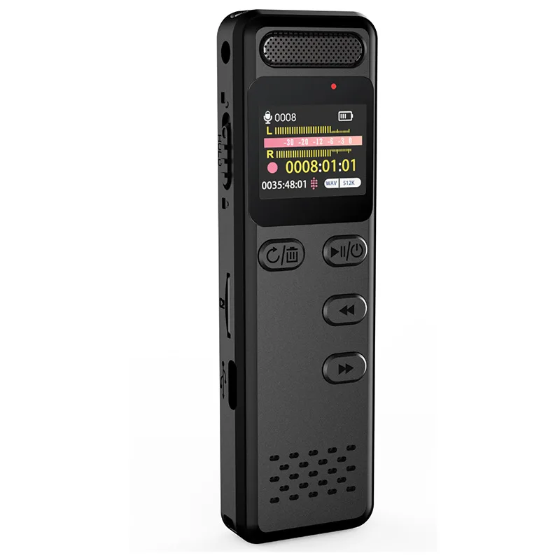 

Popular voice recorder with noise reduction, 28 languagesTypecsupports 128G external TFbattery114 hoursT32