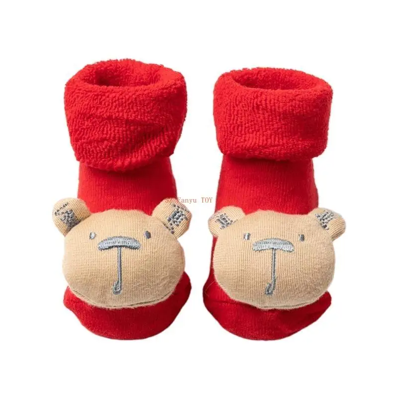 

96GC Kid Warm Winter Socks Baby Newborn Cotton Christmas Holiday Ankle Socks