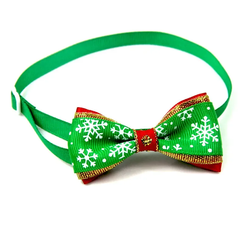 New Hot Sale Christmas Series Pet Bow Tie Pet Clothing Dog Cat Cute New Year Models Dog Hair Accessories  Pet Supplies