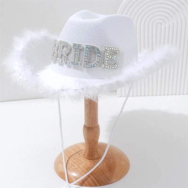 A white water hat for wind girls wedding party festival and gathering top