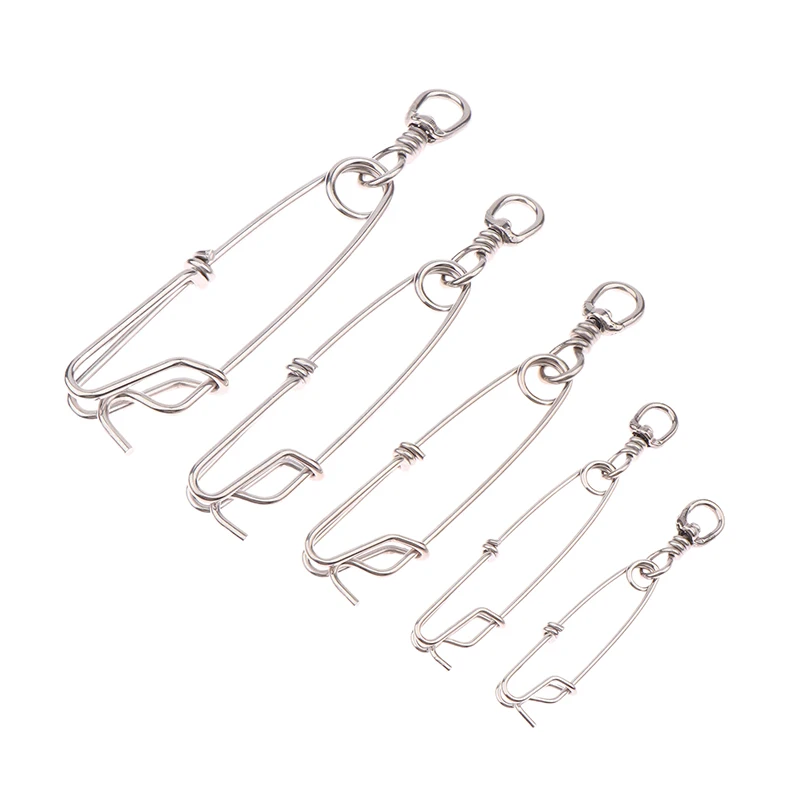Hot！1Pc Stainless Steel Ring Tuna Fishing Clip Snap With Swivel Ring Connector For Spearfishing Long Line Fishing Accessories view 2