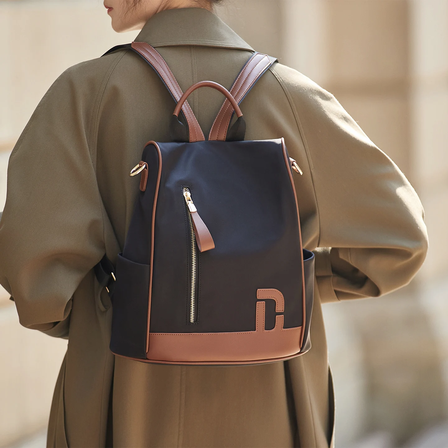 

ZOOLER NEW Bag Woman Large Capacity Backpack Girl's Bag Patchwork New Travel Bag Designer Fashion COW+OXFORD Women Need #jh907