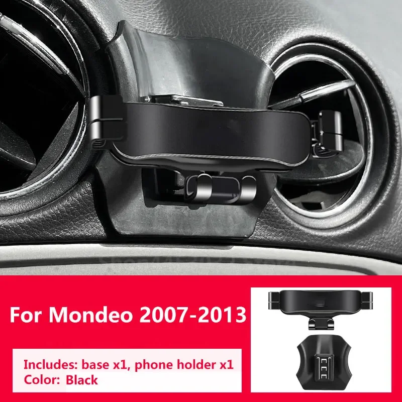 Gravity Car Phone Holder For Ford Mondeo 2007-2013 Not Block Vent Paired With A Special Bracket Base Rotatable Accessories