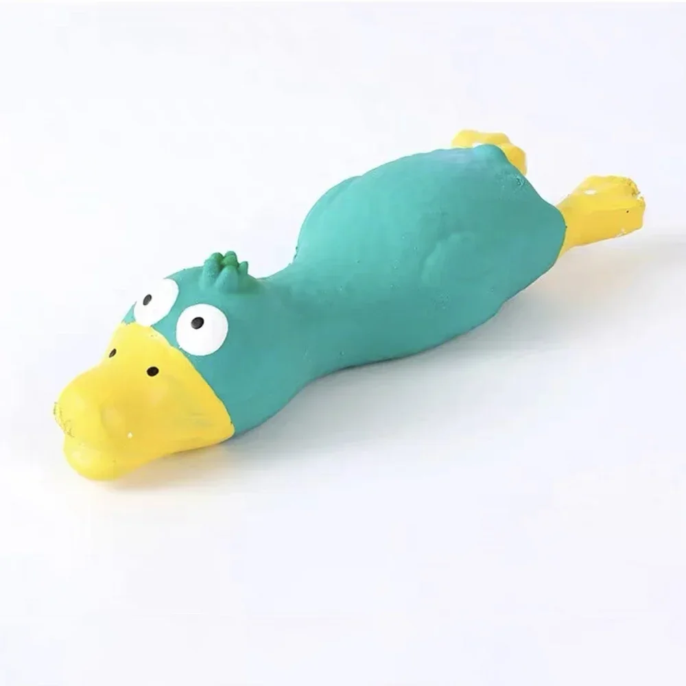 Brinquedos bonitos para carrinhos de cachorro, látex em forma de frango, mastigar durável para raças pequenas e médias interativas