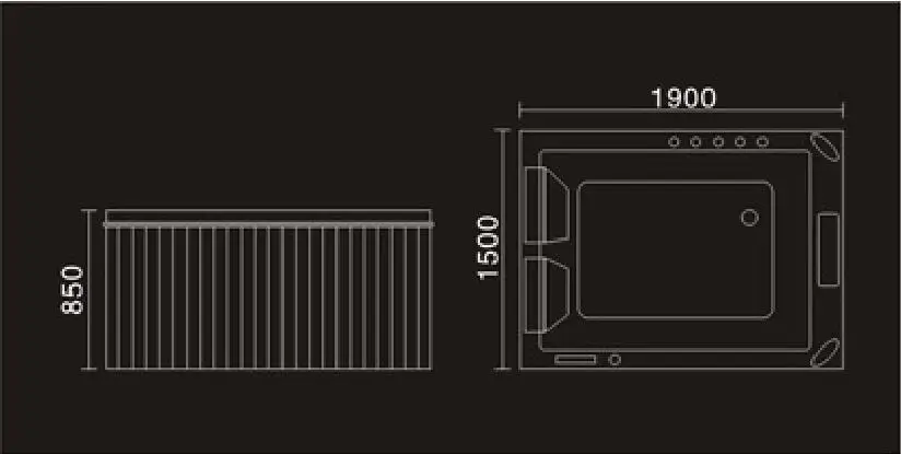 1900mm Double People Fiberglass Whirlpool Swimming Pool Acrylic Hydromassage Surfing Outdoor TV SPA NS3163A