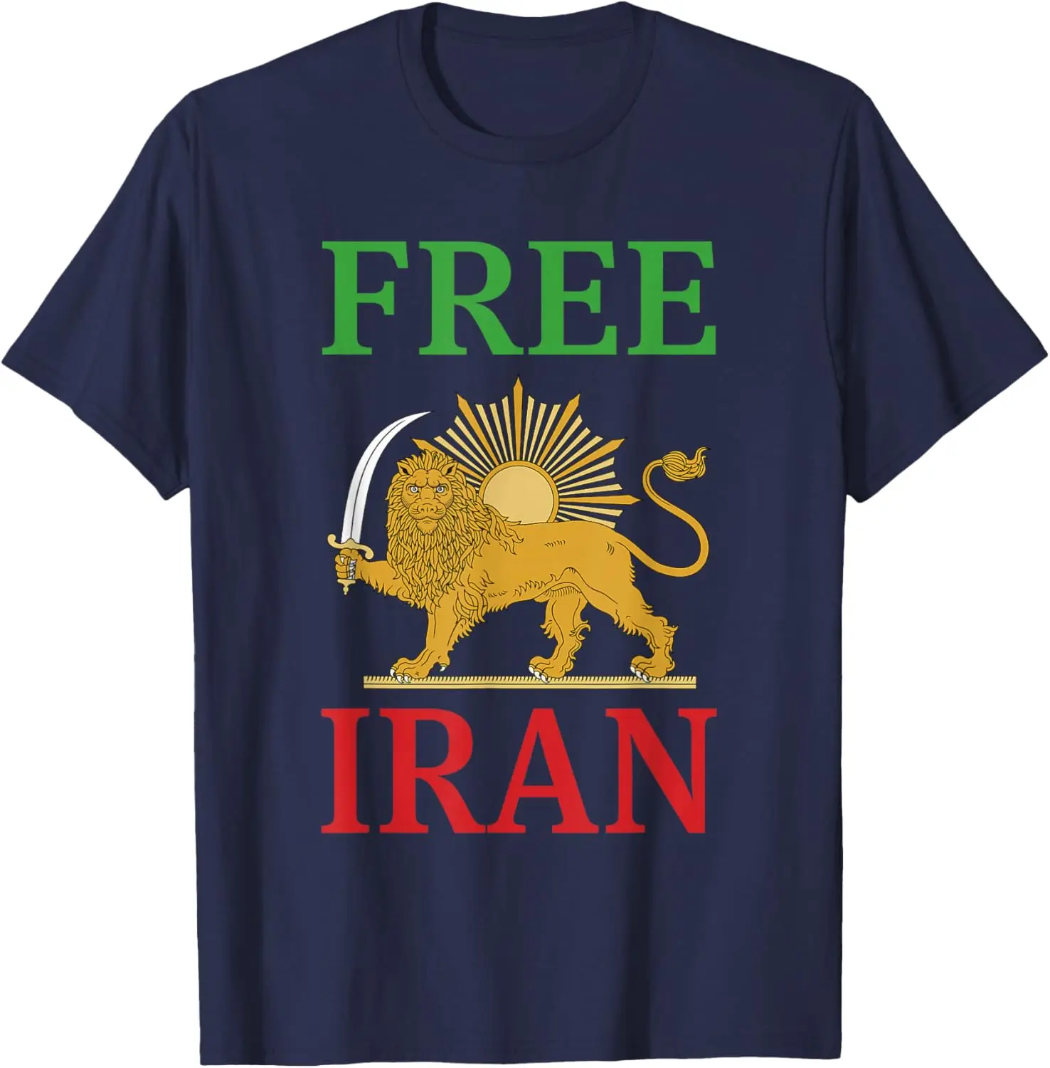 

Футболка Free Iran Symbol Flag Heartbeat Freedom Love with Lion, унисекс, стильная, свободного кроя, спортивная, 2026