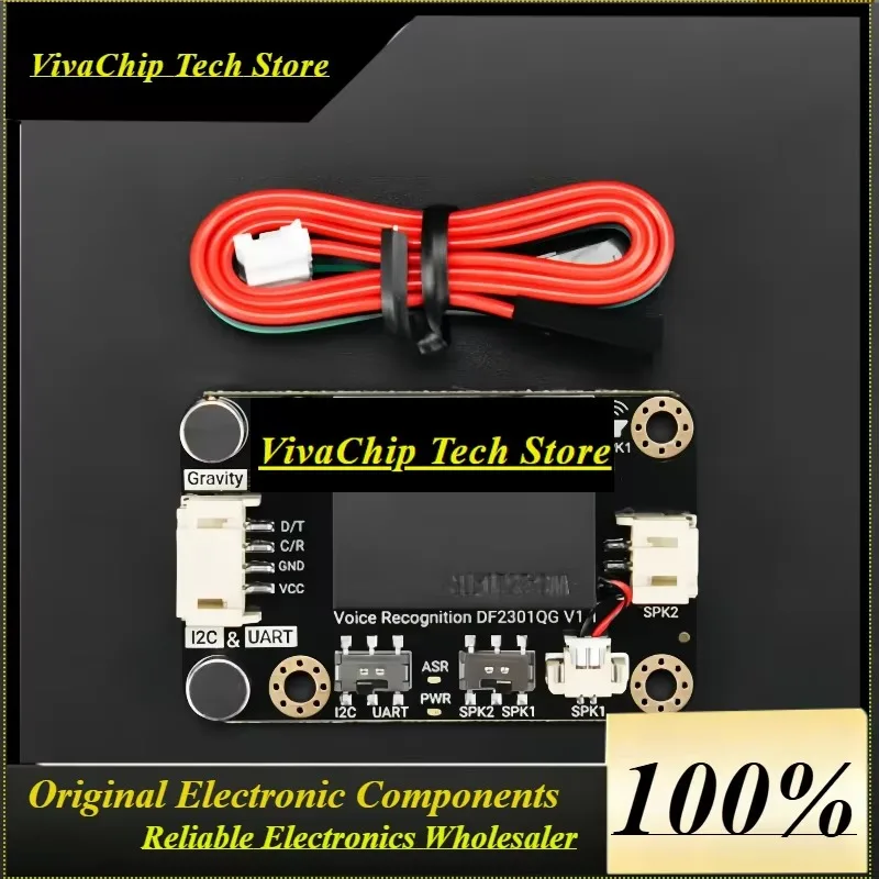 VoFSGravity Voice Recognition Module I2C/UART With Self-learning Dual Microphones For Arduino Raspberry Pi ESP32